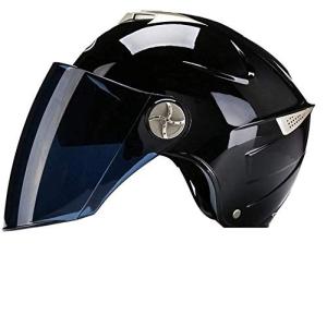 ヘルメット バイク用 半帽 ジェット 夏用 軽量 ダブルシールド 原付