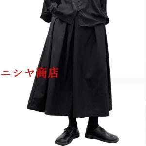 袴パンツ メンズ ワイドパンツ ハカマパンツ ...の詳細画像2