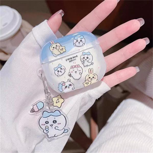 ちいかわ イヤホンケース赤いリンゴ キティ AirPodsケース Airpods4  ハチワレうさぎ...