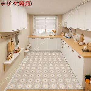 キッチンマット 拭ける 幾何柄 低反発マット ...の詳細画像5