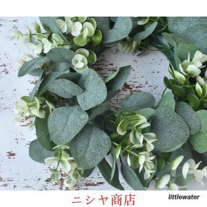 グリーンリース ナチュラルリース 造花 壁掛け...の詳細画像4