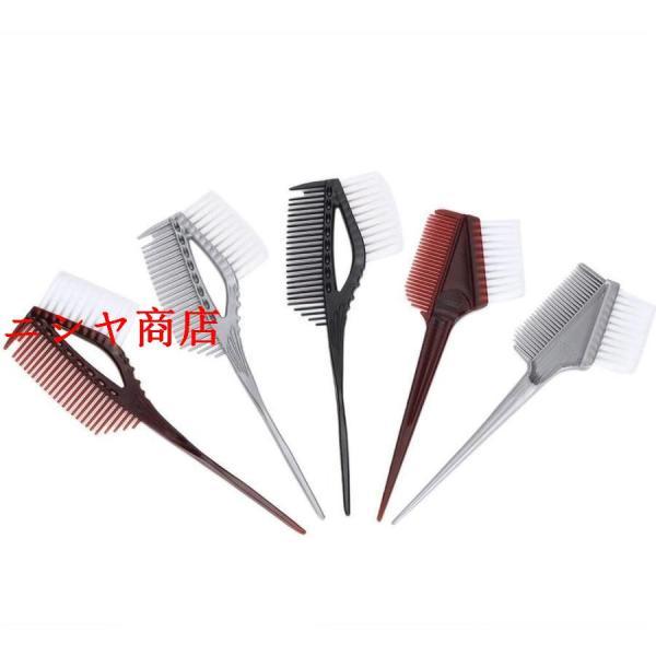 ヘアダイブラシ、5pcs 髪染め ブラシ プロのヘアダイイングツール理髪ジェルサロンカラーリングコー...