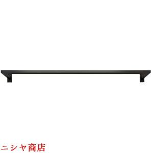 鉄パイプ衣類ラック壁掛けクローゼットバーハンガーハンガー多目的金属衣類ラックパイプランドリーウォールバー（80cm）