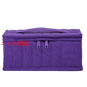 エッセンシャルオイル収納 ケース アロマオイル収納 ボックス アロマポーチ小物入れ 化粧ポーチ 精油ケース アロマ持ち運び ピンク 使用簡単 携帯便利38本大容