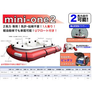 FRP・２分割式ミニボート　mini-one2 ボート単体 ミニボート　組立ボート　FRPボート フィッシングボート　分割ボート 車載可能