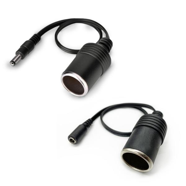 2.1MMDCプラグ⇒シガーソケット変換ケーブル 長さ約30CM 内径2.1MM/外径5.5MMプラ...