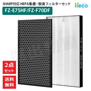iieco シャープ 空気清浄機対応 フィルター FZ-E75HF FZ-F70DF HEPA 集じん 脱臭 活性炭 互換品 J42-SH-15｜掘出物屋