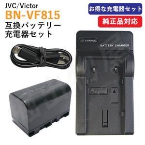 (互換品) ビクター JVC BN-VF815 互換バッテリー ＋ 充電器（USB） (VF808 / VF815 / VF823 ) 定形外発送 01385-01477｜掘出物屋