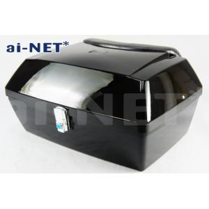 在庫有 3ヶ月保証付 aiNET アイネット 大型 リアボックス トップケース 50L バイク用 ボックス ブラック 黒 汎用品