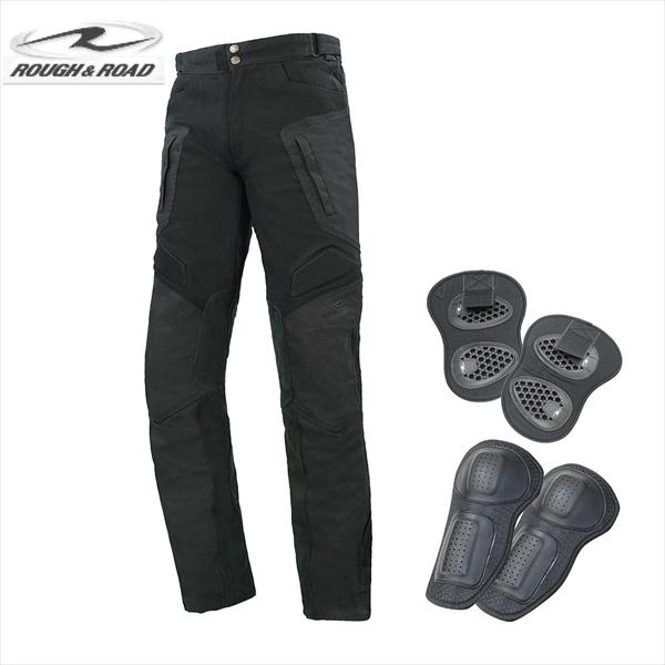 送無 ラフ＆ロード RR7484LF ハードプロテクションパンツルーズフィット ブラック MW