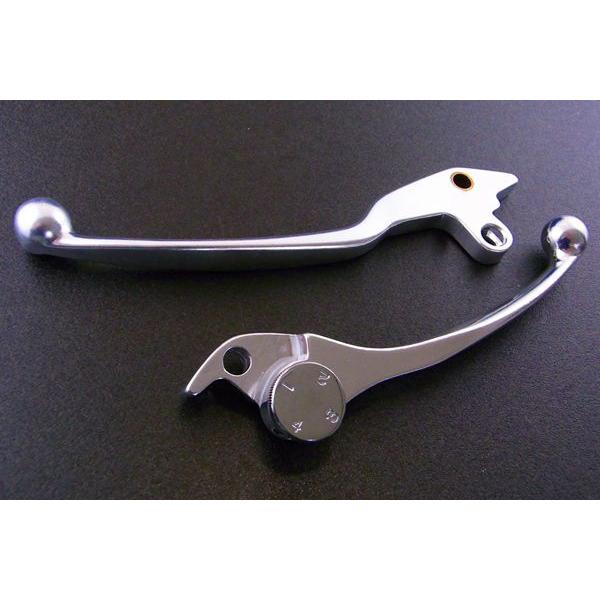 GSX-R1100 93 クラッチレバー ブレーキレバー 左右セット カラー シルバー ALBA ア...