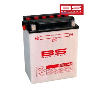 CB750F INTEGRA(インテグラ) RC04用 BSバッテリー BB14L-A2 (YB14L-A2 GM14Z-3A FB14L-A2)互換 バイクバッテリー 液別開放式