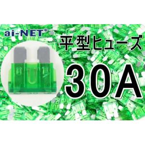 平型ヒューズ 30A グリーン ブレードヒューズ 30アンペア aiNET製｜horidashi