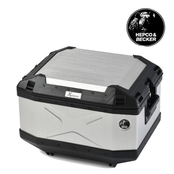 HEPCO&amp;BECKER ヘプコ＆ベッカー XPLORER トップケース ボックス TC45 シルバ...