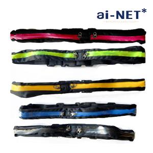 オータムセール aiNET製 フウエストポーチ ツインポケット コンパクトサイズ 工具 収納 2WAY 肩掛け ランニング ウォーキング イベント サブバッグ