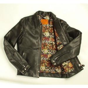 廃番 DEGNER デグナー 花山 ジャケット 花宝 12WJ-1TK-HT ブラック/L