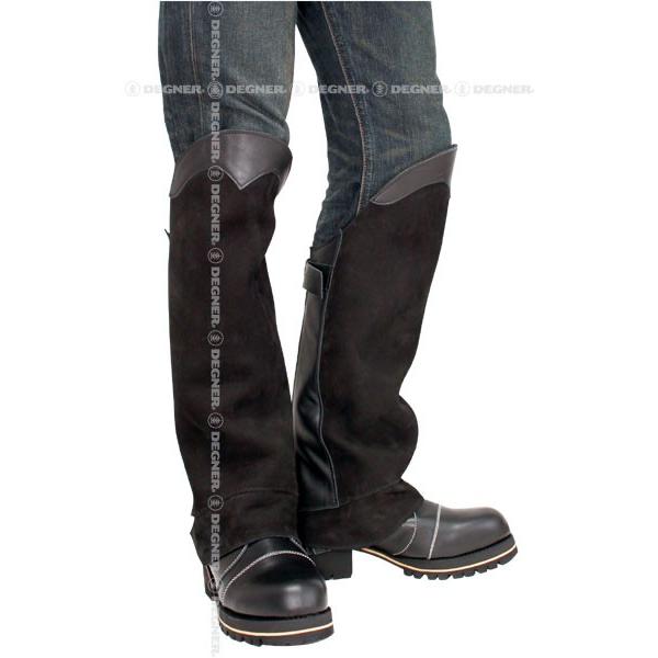 DEGNER デグナー レザー ブーツ チャップス DBC-07A ブラック/Lサイズ