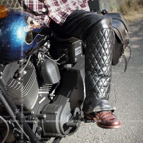 DEGNER デグナー キルティング ブーツ チャップス DBC-08 ブラック