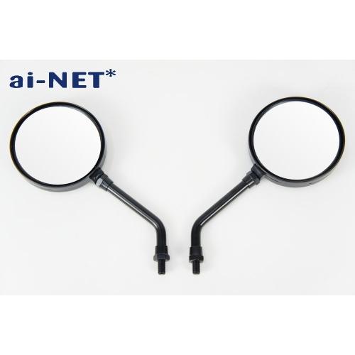 レッツレッツ4 Z2ミラー 黒 8mm ショート