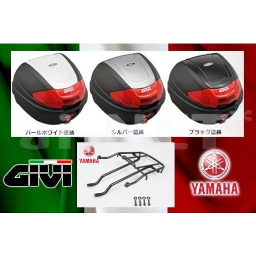 送料無料 GIVI&amp;YAMAHA製 マジェスティ125 用 リアボックス&amp;リアキャリア フルセット ...