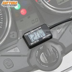 在庫有 DAYTONA デイトナ 92386 コンパクトボルトメーター AQUAPROVA アクアプローバ デジタルメーター 電圧計 防水 LEDバックライト｜