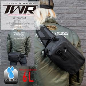送料無料 Waterproof Backpack(ウォータープルーフ バックパック)TWRオリジナル 防水ボディバッグ 6L 防水ショルダーバッグ ウエストバッグ(TL10601)｜horidashi