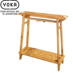 セール特価 送料無料 YOKA(ヨカ) MINI SHELF ミニシェルフ ウレタン塗装済み アウトドア BBQ キャンプ シェルフ 棚 ミニラック 収納 グランピング テーブル｜horidashi