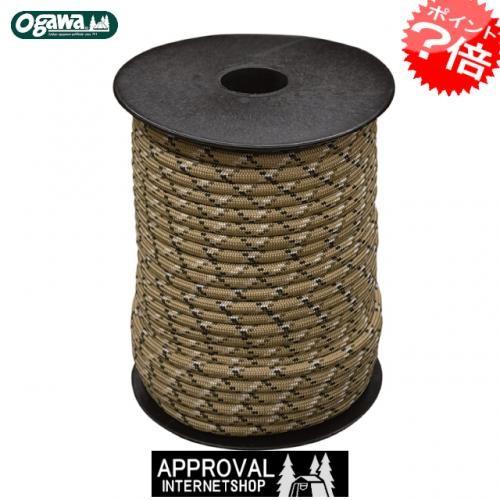 小川キャンパル/キャンパルジャパン 張綱4mm(4パイ) ベージュ柄 40m (ボビン巻) 3133...