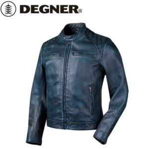 DEGNER デグナー 18SJ-6 ゴートレザージャケット ネイビー サイズ2XL｜horidashi