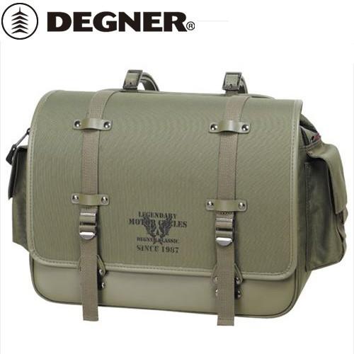 送料無料 DEGNER デグナー NB-182 ミリタリーテイスト ナイロンサドルバッグ 17L