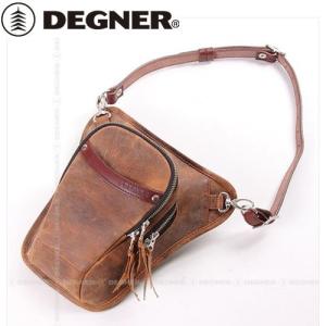 DEGNER（デグナー） バイク ホルスターバッグ レッグバッグ 本革