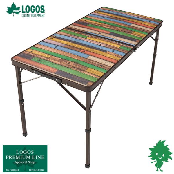 LOGOS/ロゴス Old Wooden 丸洗いダイニングテーブル 12060 73188048 高...