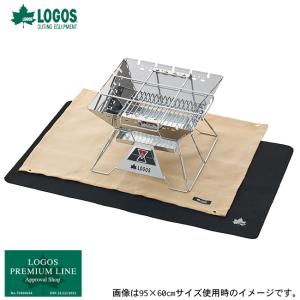 LOGOS/ロゴス たき火・BBQ ヒートブロックマット 45×45cm 81063021 バーベキュー 防炎シート 耐火シート