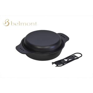 在庫有 belmont/ベルモント 黒皮コンボスキレット 6.5インチ 鉄 クリア塗装 ブルーテンパー 収納ケース ハロゲンヒーター対応 BM-405