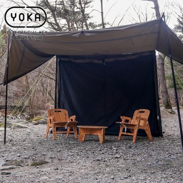 YOKA(ヨカ) YOKA CABIN 蚊帳 テントアクセサリー キャンプアウトドア 収納袋付き ヨ...