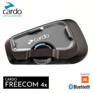 在庫有 Cardo/カルド FREECOM 4X フリーコム4 シングル オートバイ専用インカム Bluetooth ブルートゥース 防水 JBL サウンド 声で操作｜horidashi