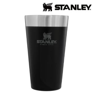 STANLEY/スタンレー 10-02282-201 スタッキング真空パイント 0.47L ステンレス 水筒 保冷 保温 マイボトル 真空断熱 魔法瓶 コンパクト マットブラック｜horidashi