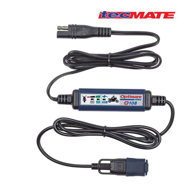 在庫有 テックメイト OptiMate O-108v2 3300mA USB充電器ケーブル 過放電保...