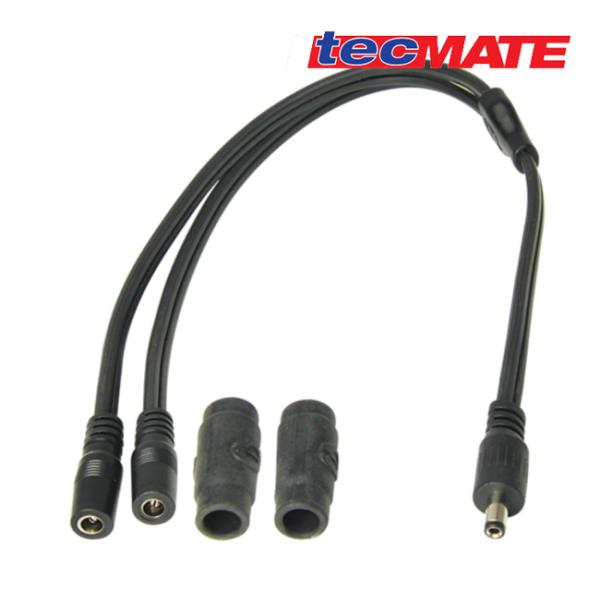 サマーセール テックメイト OptiMate O-45 Yスプリッターケーブル DC2.5mmプラグ...
