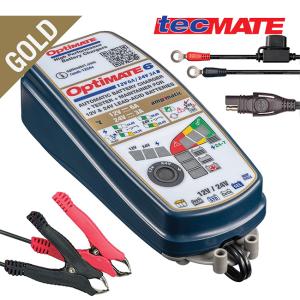 在庫有 国内正規品 テックメイト GOLDシリーズ TM-387 OptiMate6 12V/24V 鉛蓄電池用充電器 バッテリーメンテナー バッテリー充電器 ディープサイクル電池｜horidashi