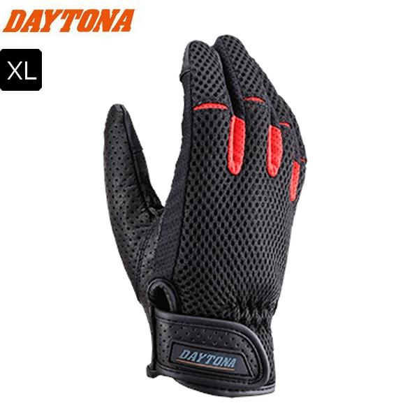 レッド/XL DAYTONA(デイトナ） DG-001 フルメッシュスタンダードグローブ 32259