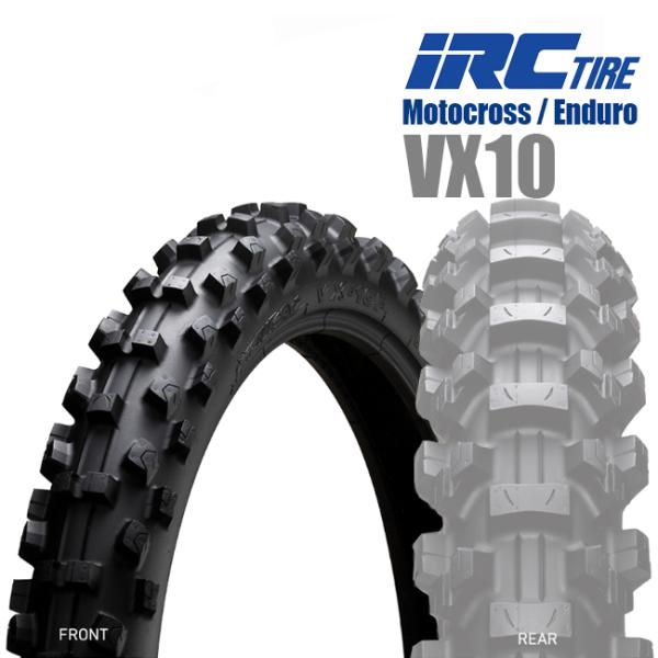 送料無料 IRC VX10 70/100-19 19inch 42M WT フロント用 129405...