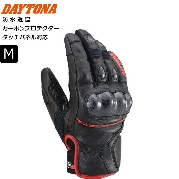 ブラックレッド/M DAYTONA/デイトナ HBG-058 AWスポーツショートグローブ 2218...