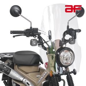 送料無料 旭風防/AF-ASAHI ロングスクリーン CT-03-L クリア バイク 外装 CT125ハンターカブ 2BJ-JA55 8BJ-JA65 ポリカーボネイト樹脂 日本製 旭精器製作所｜horidashi