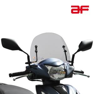 送料無料 旭風防/AF-ASAHI ショートバイザー DO-18 クリア バイク 外装 ホンダ ディオ 110 EBJ-JF58 2BJ-JF58 ポリカーボネイト樹脂 日本製 旭精器製作所｜horidashi