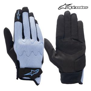 4月入荷予定 alpinestars/アルパインスターズ 3569723 STATED AIR GLOVE 7091 STONEWASH BLUE BLACK Lサイズ スマホタッチ 合皮 街乗り 夏 サマー｜horidashi