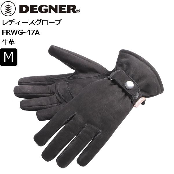 ブラック/M デグナー/DEGNER FRWG-47A レディース レザーグローブ
