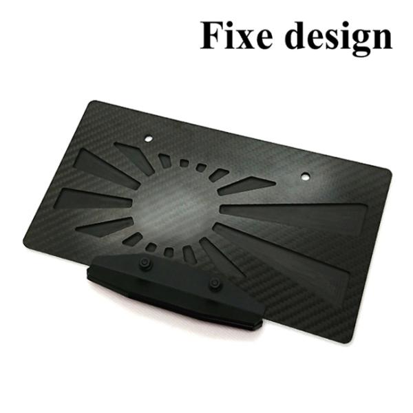 Fixe design CFRP ライセンスプレートベース バックサイドポケット リフレクター付 F...