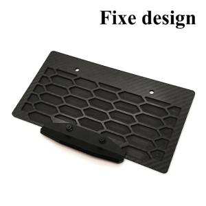 Fixe design CFRP ライセンスプレートベース バックサイドポケット