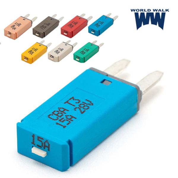 ウインターセール メール便可 インスペクタヒューズ ブレーカーミニ平型ヒューズ CBA3-1528 ...